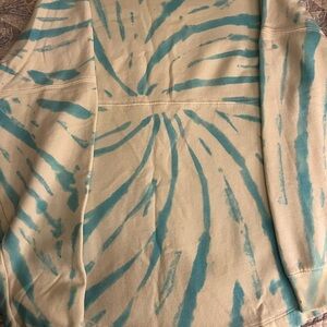 PINK Victoria's Secret Teal and Cream Sweater